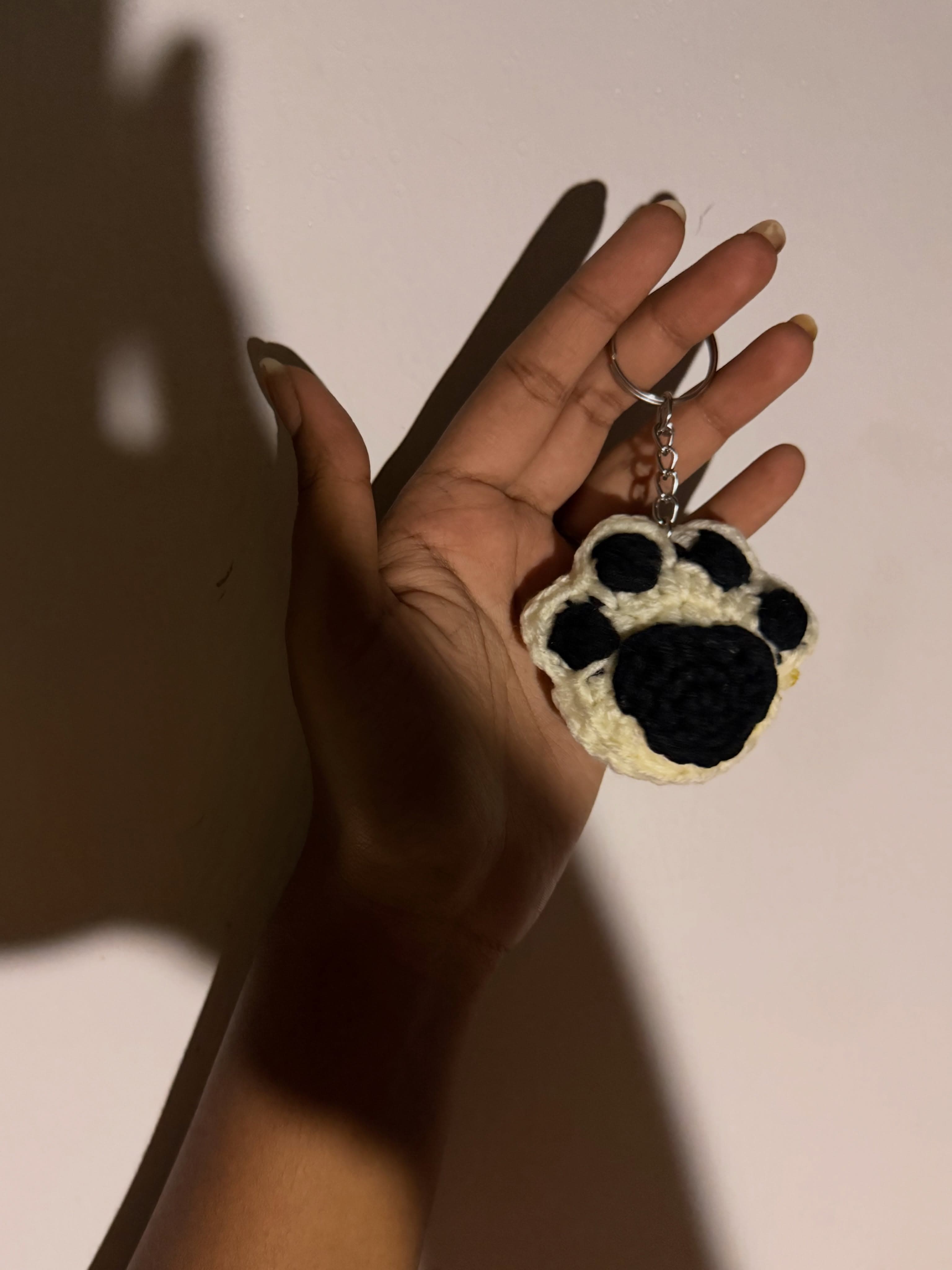 Paw Print Keychain